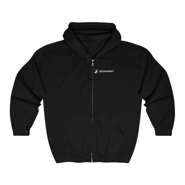 The OG DeskRabbit Full Zip Hooded Sweatshirt - Image 5